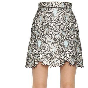 NEW Self-Portrait Poppy Guipure-lace Mini skirt